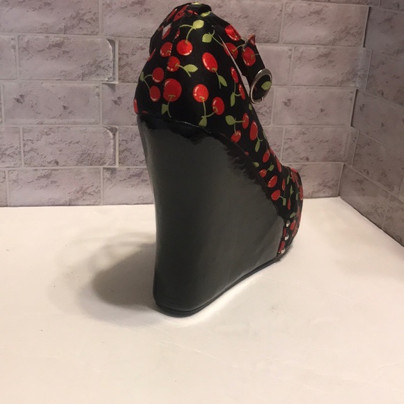 Penthouse Black and Red Cherry Pinup Platforms - Picture 9 of 14